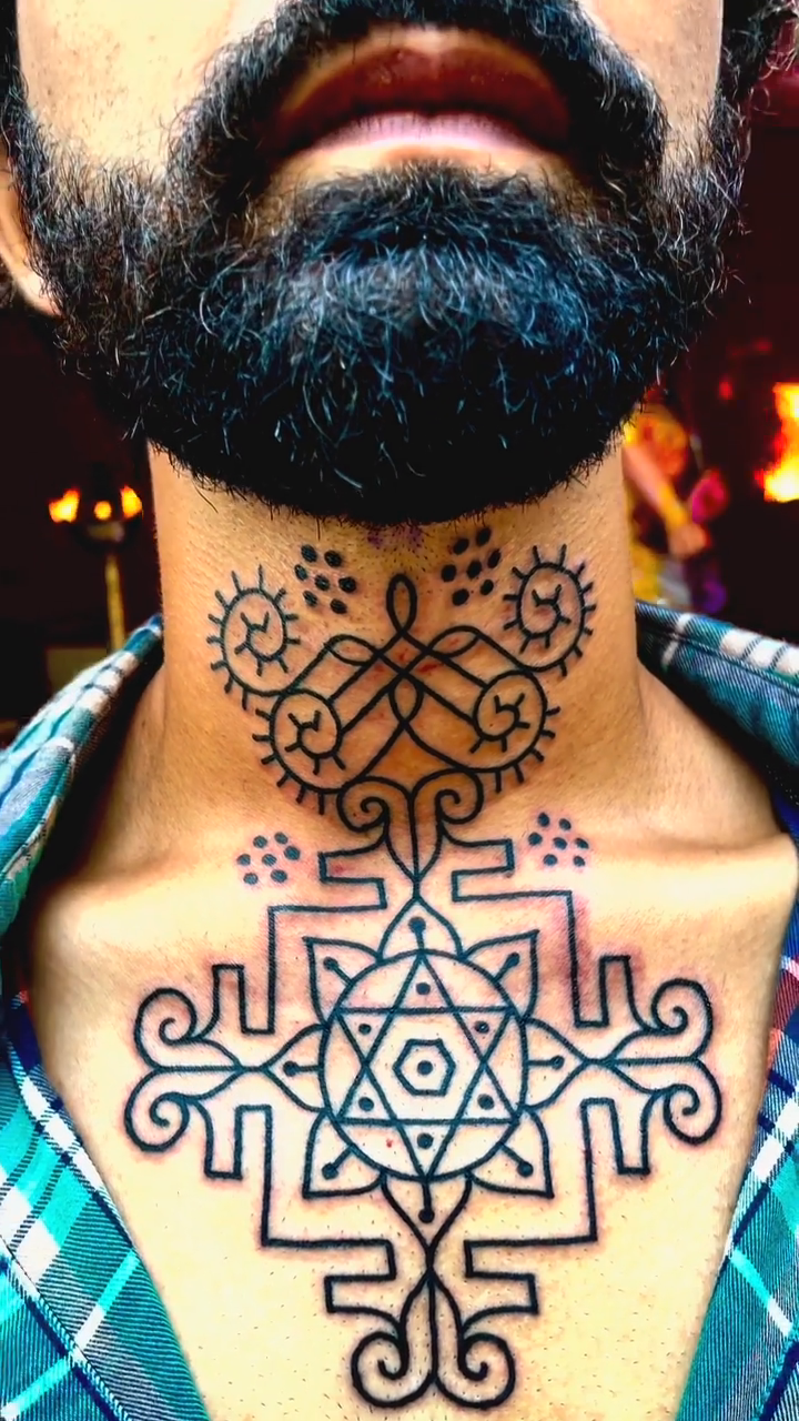 Tattoo by @gunga_ma — geometric, illustrative