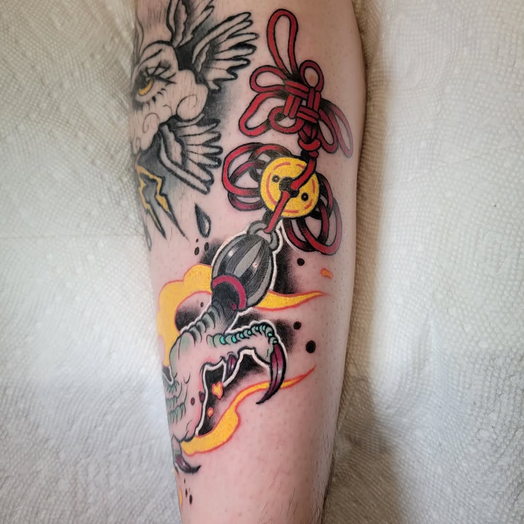 Tattoo by @fear.boner — american_traditional, neo_traditional