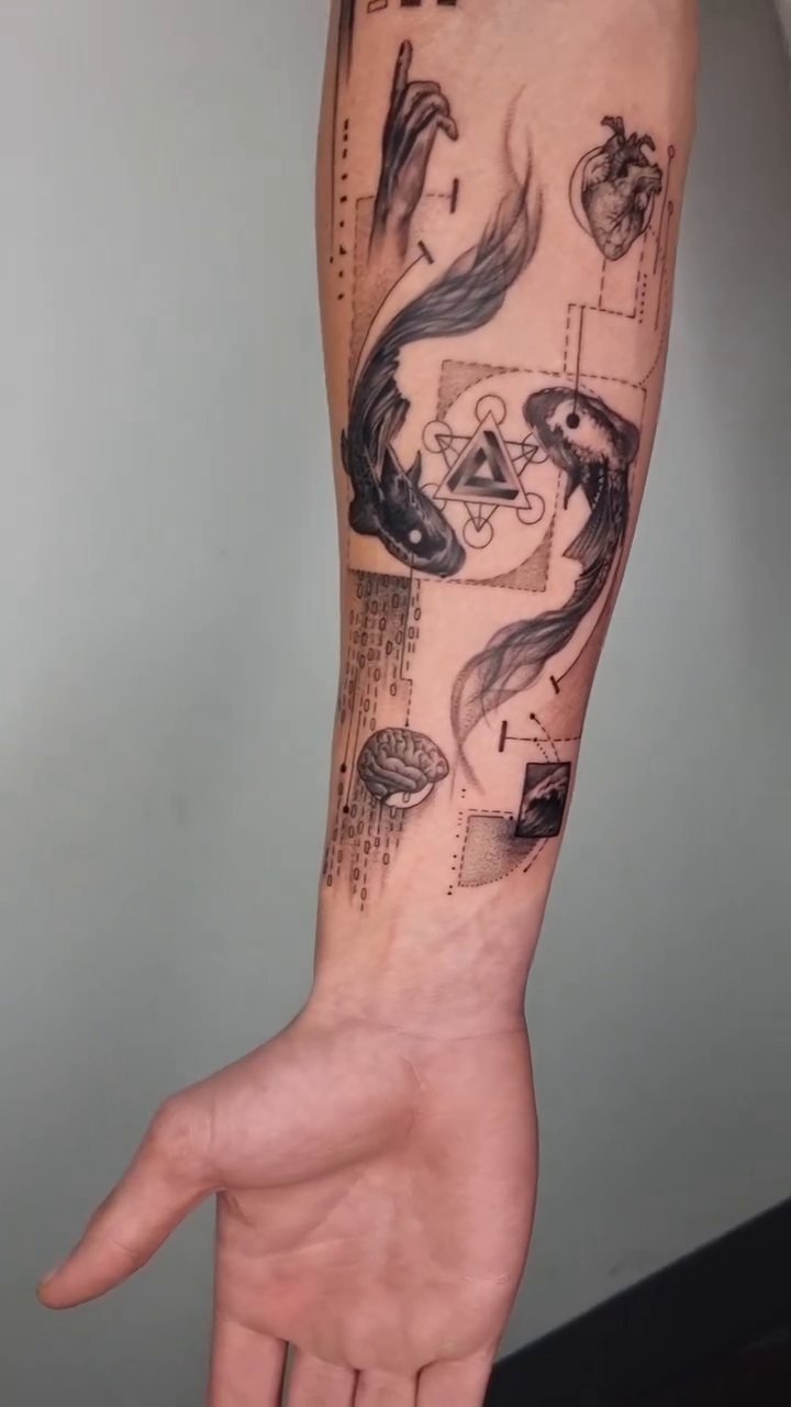 Tattoo by @ink_voodoo — black_and_grey, geometric