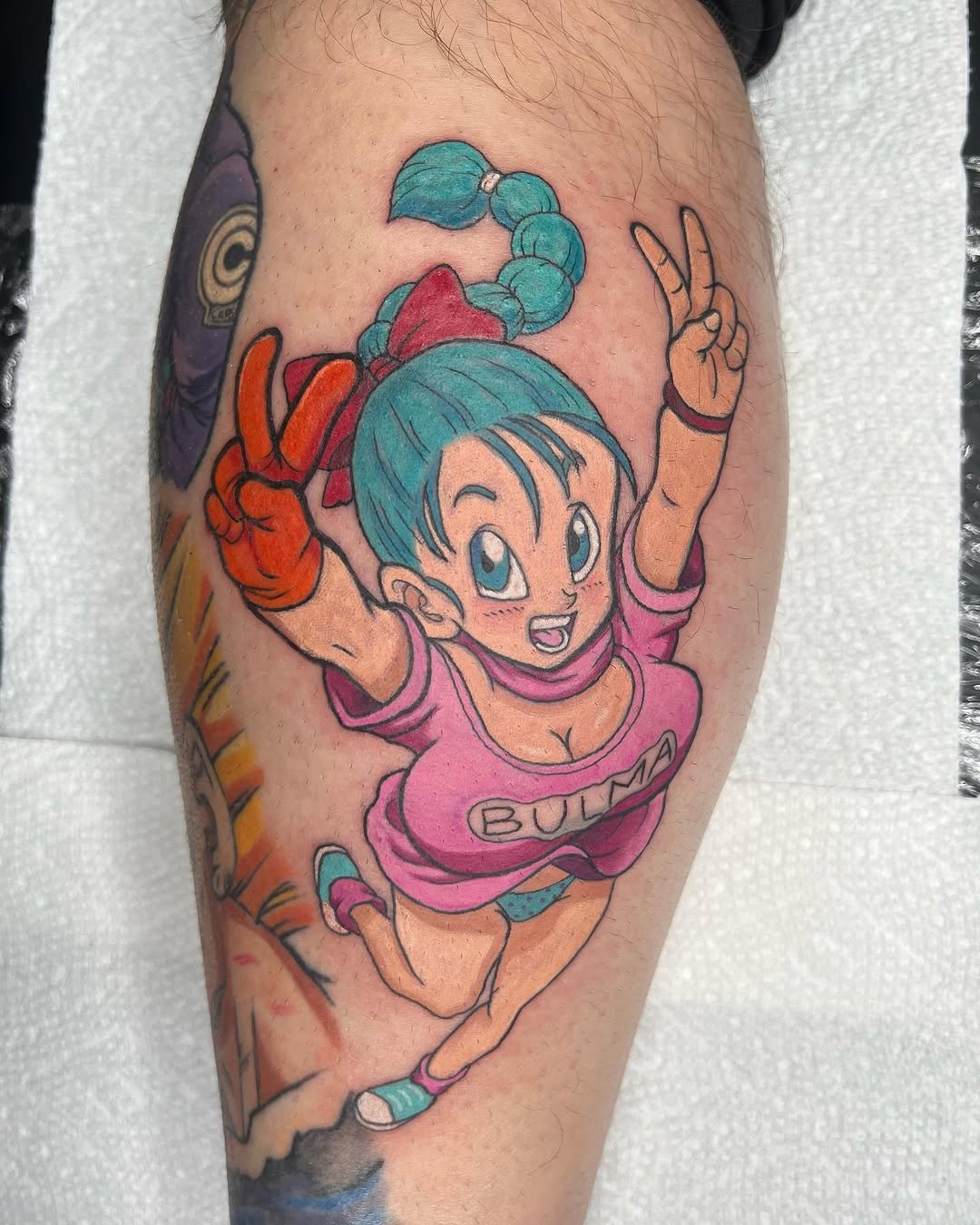 Tattoo by @azu.inks — anime