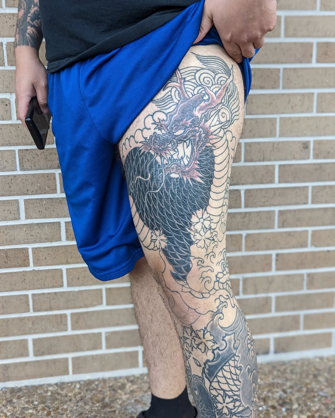 Tattoo by @ruemclean — japanese_irezumi, black_and_grey