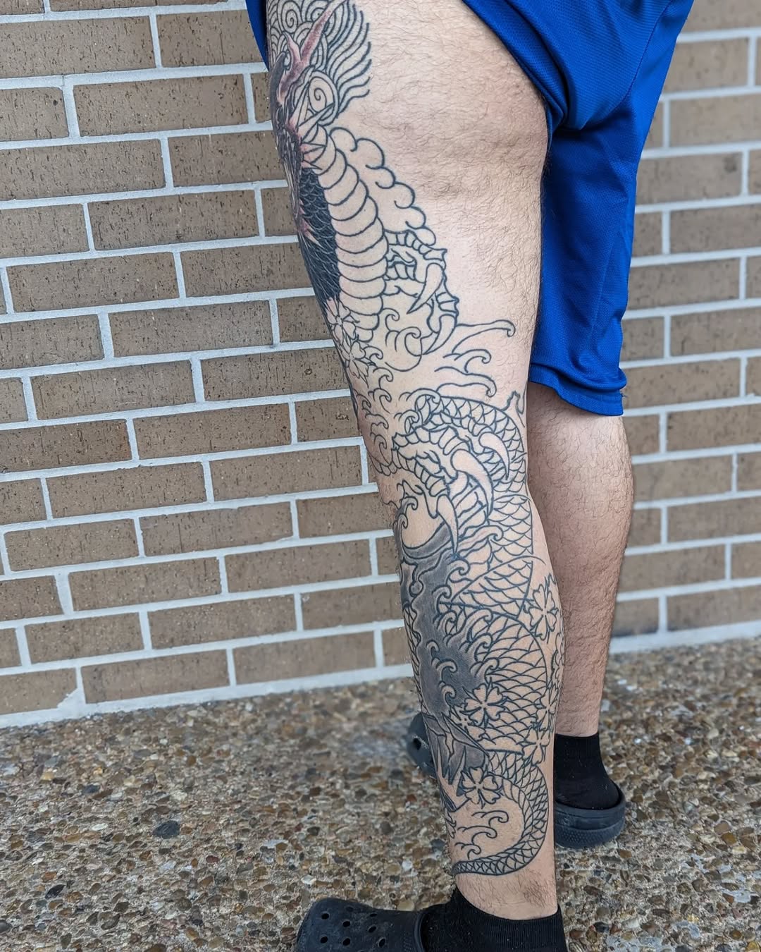 Tattoo by @ruemclean — japanese_irezumi, black_and_grey