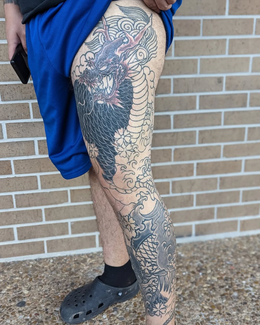 Tattoo by @ruemclean — japanese_irezumi, black_and_grey