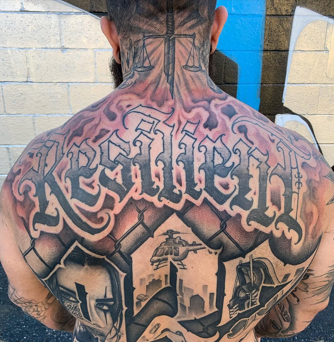 Tattoo by @dirtyletters937 — lettering_script, black_and_grey
