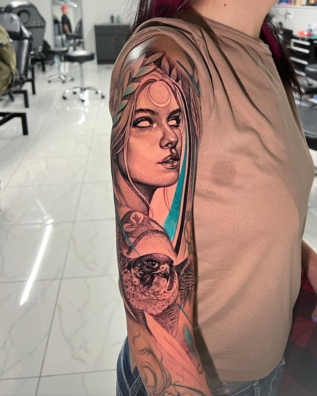 Tattoo by @joey_hella — black_and_grey