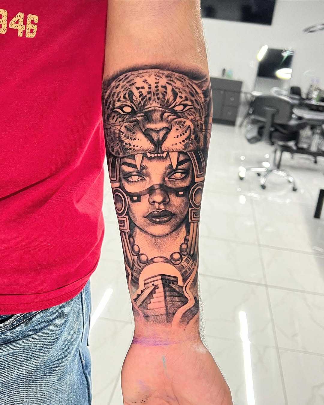 Tattoo by @joey_hella — realism, black_and_grey