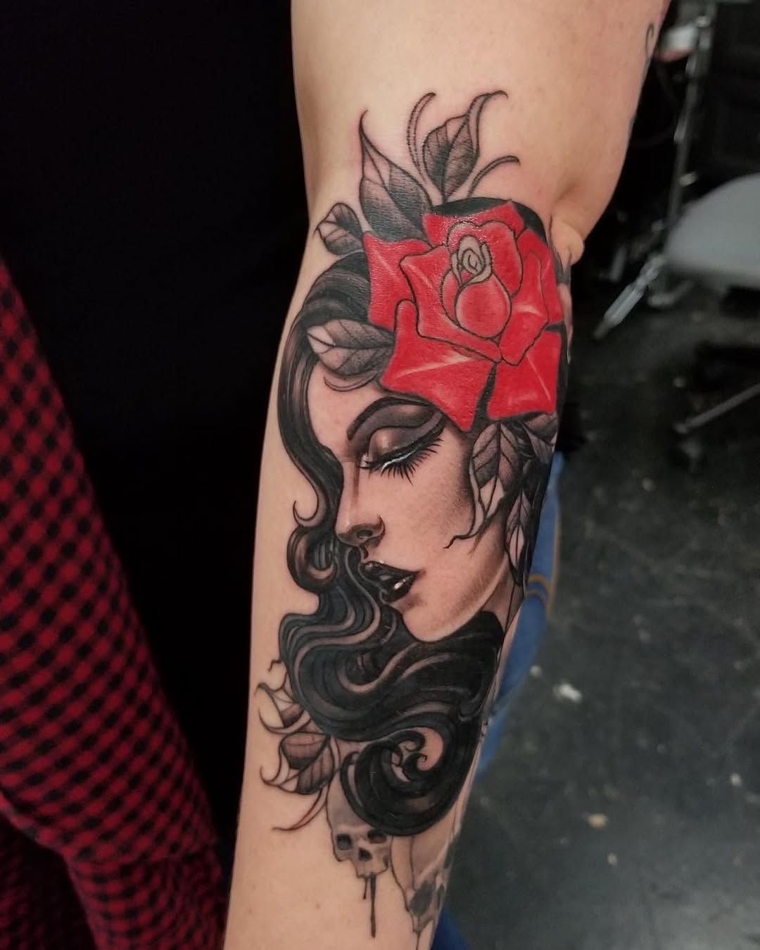 Tattoo by @joey_hella — black_and_grey