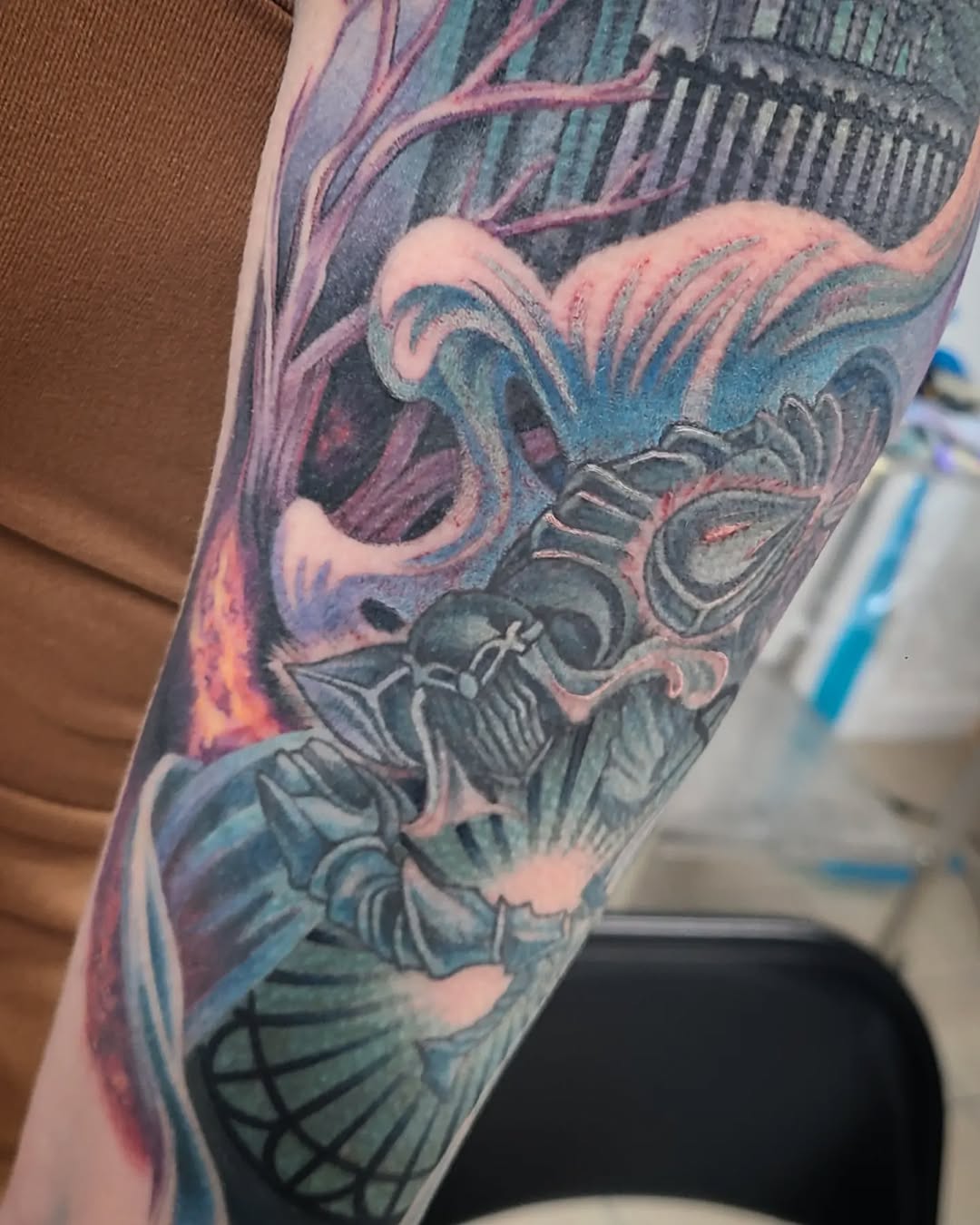 Tattoo by @drvodkatattoos — realism, dark_realism
