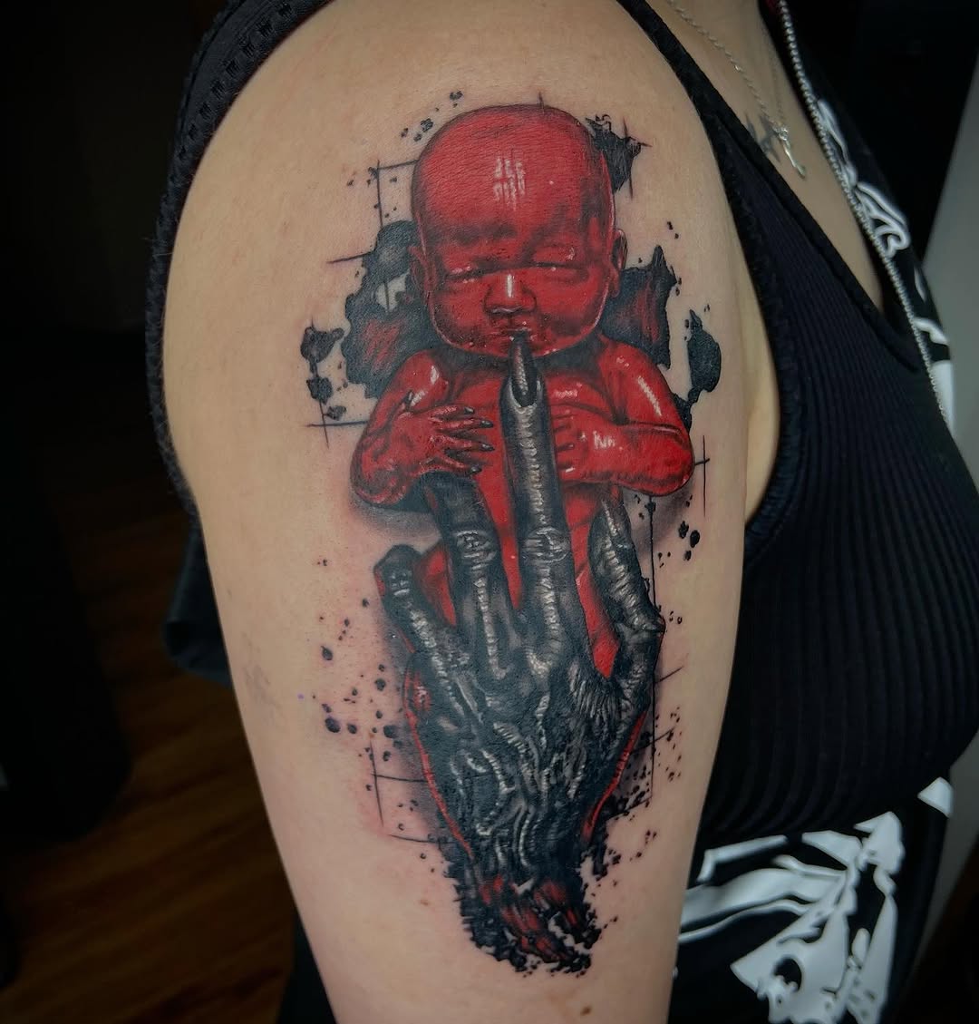Tattoo by @tattoosbyvicca — dark_realism, illustrative
