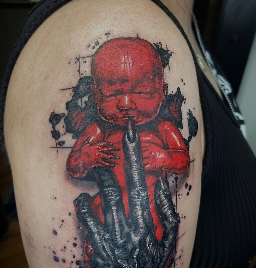 Tattoo by @tattoosbyvicca — dark_realism, illustrative