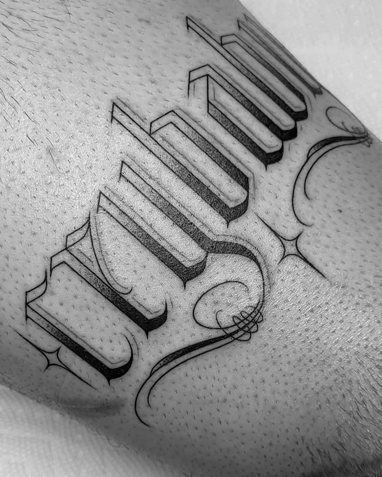 Tattoo by @jaclyngreb — lettering_script