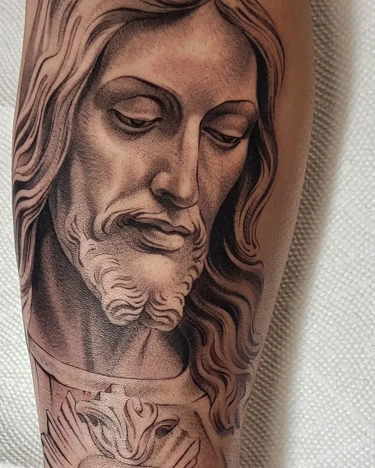 Tattoo by @jaclyngreb — realism, black_and_grey