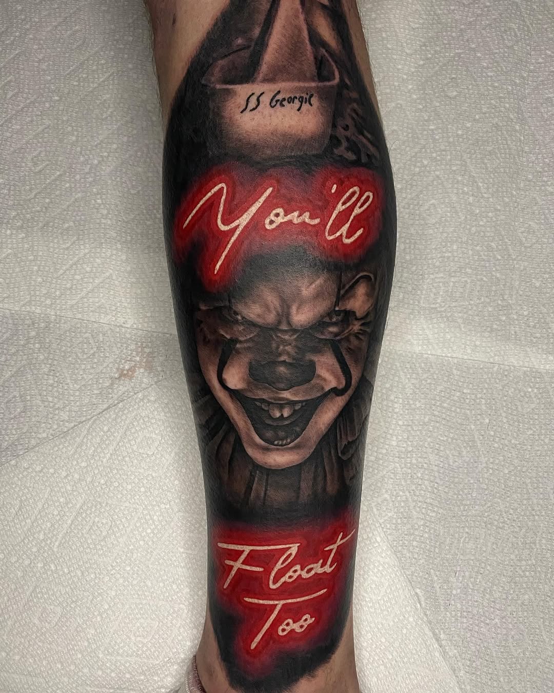 Tattoo by @treyparsonsart — realism, lettering_script