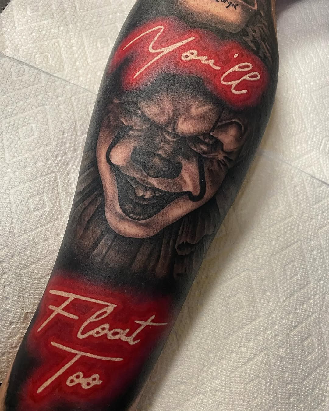 Tattoo by @treyparsonsart — realism, lettering_script