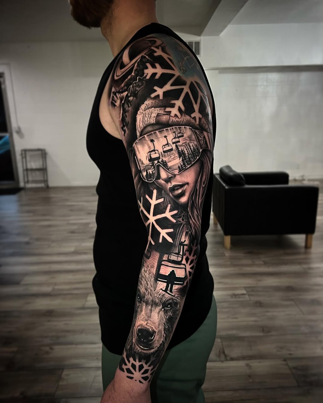 Tattoo by @nick_stratt — realism, black_and_grey