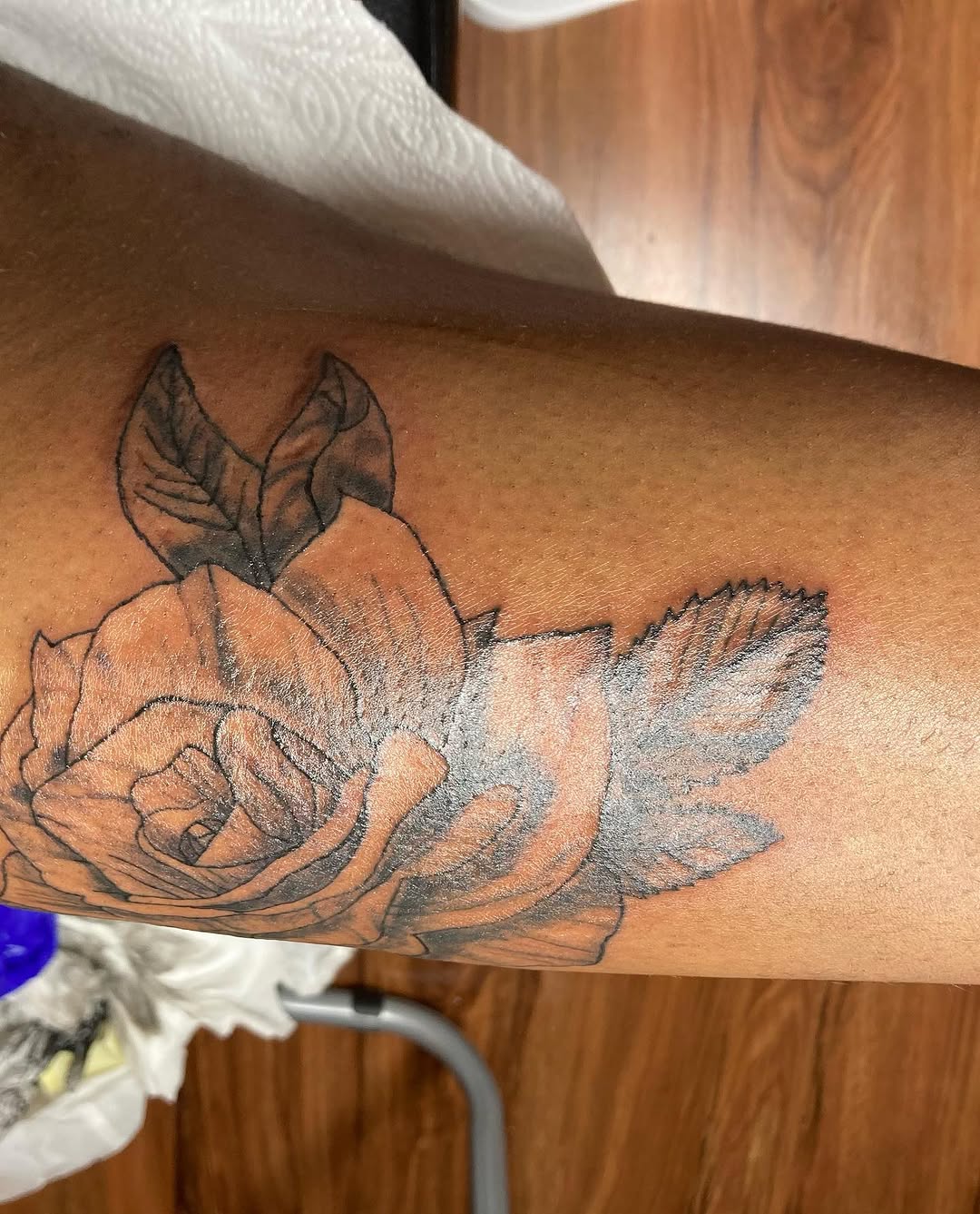 Tattoo by @cmoreink — black_and_grey, realism