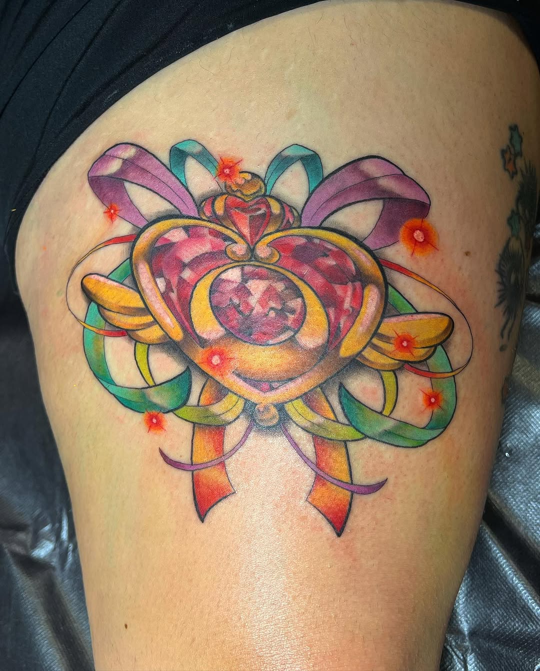 Tattoo by @emilytattoos — anime, new_school