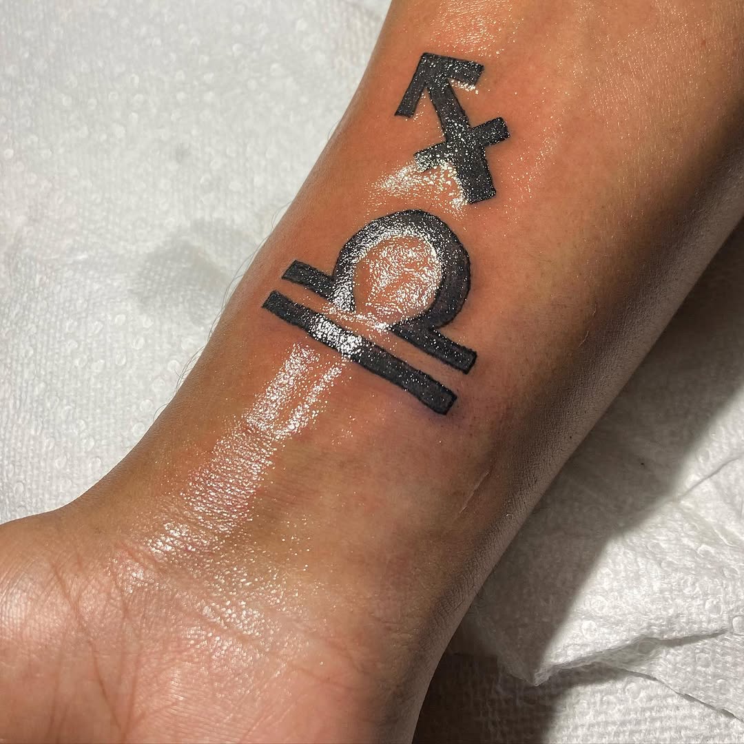 Tattoo by @cmoreink — blackwork, minimalist
