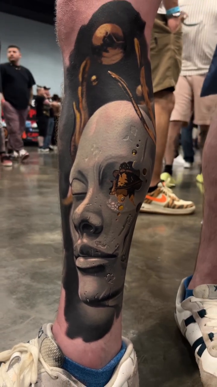 Tattoo by @jacobsheffieldart — realism, dark_realism