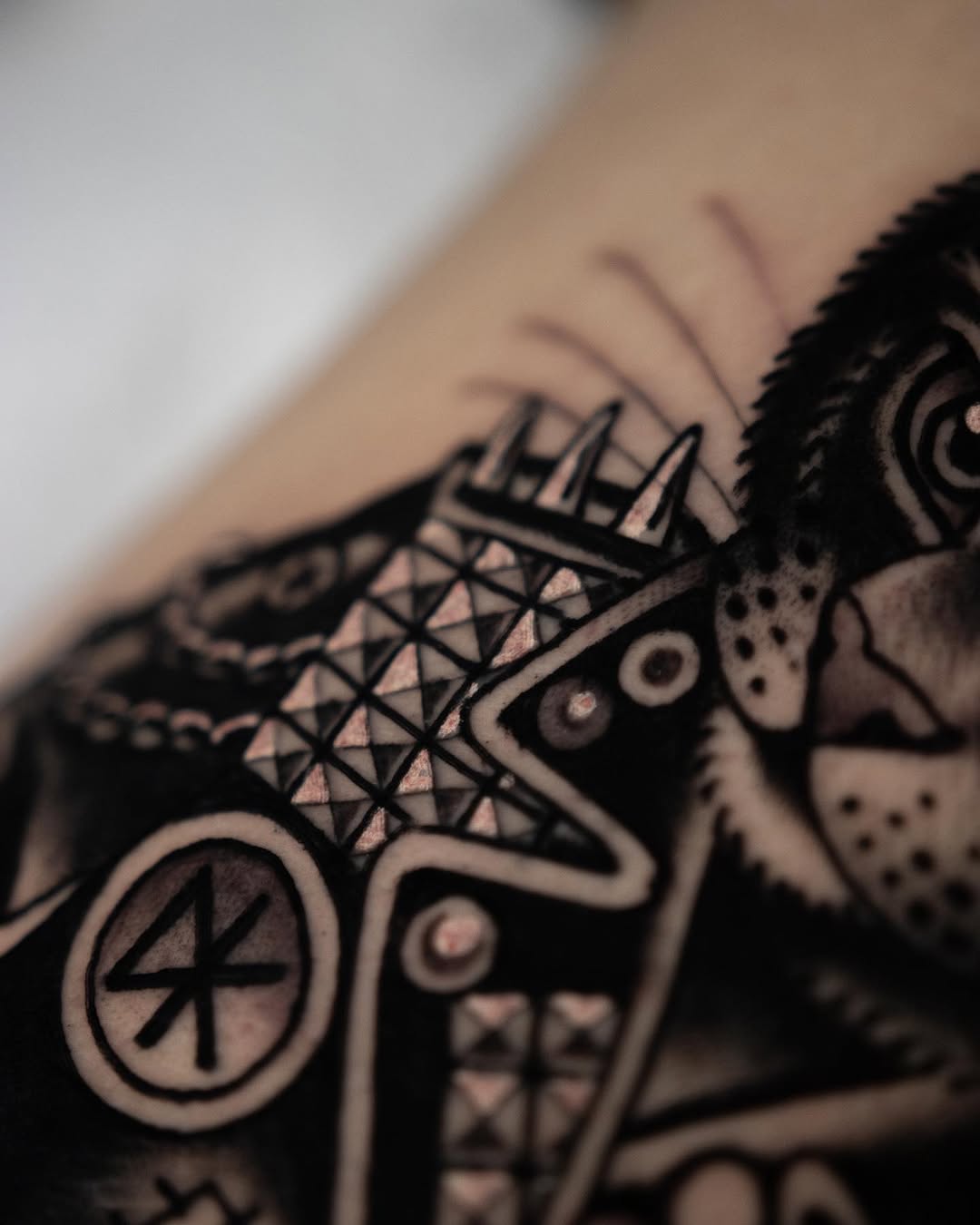 Tattoo by @dannyderrick โ blackwork, geometric