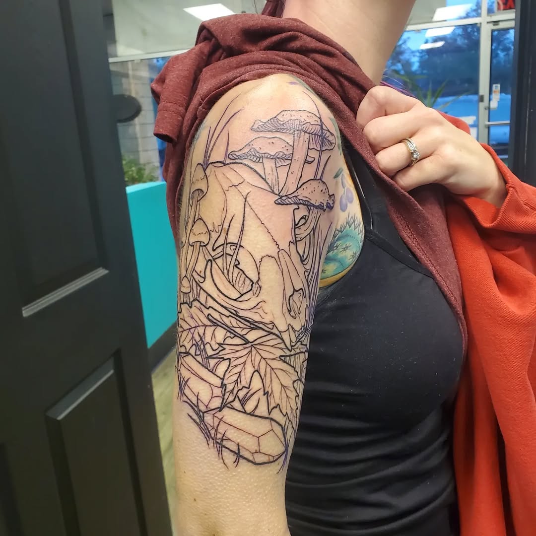 Tattoo by @stevison15 — dotwork