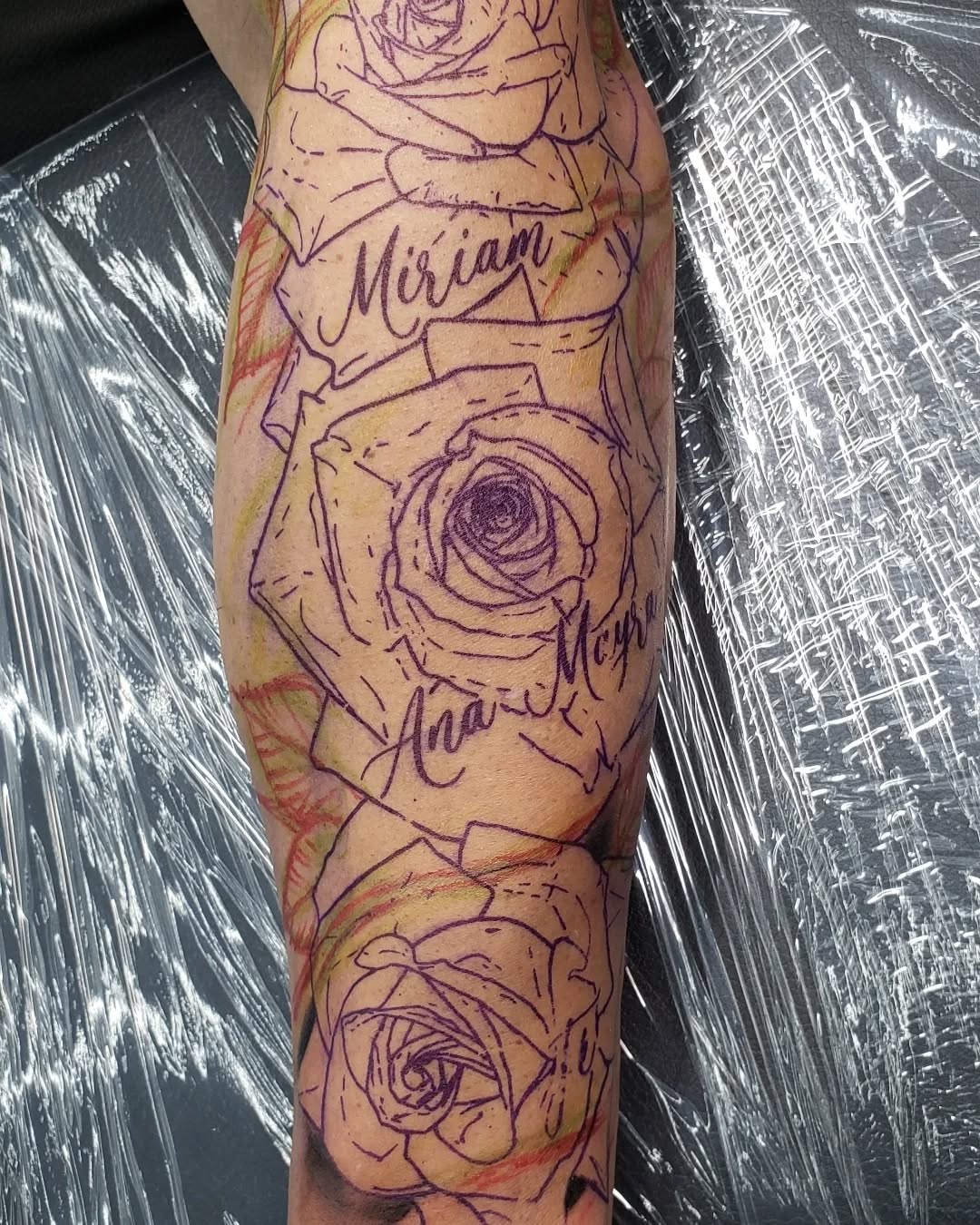 Tattoo by @mannytattooartist โ lettering_script