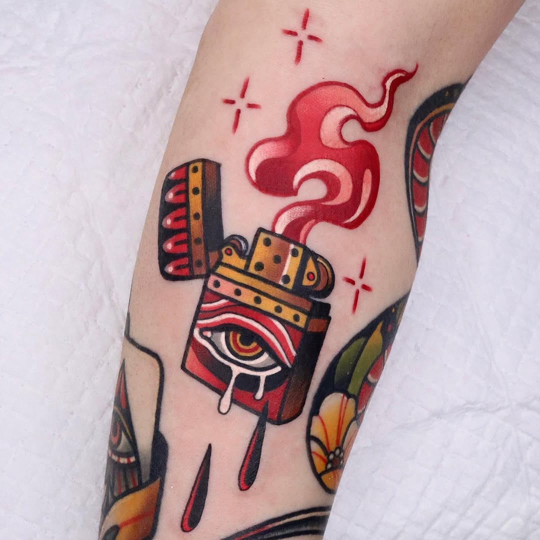 Tattoo by @ari_tattooer — american_traditional, illustrative