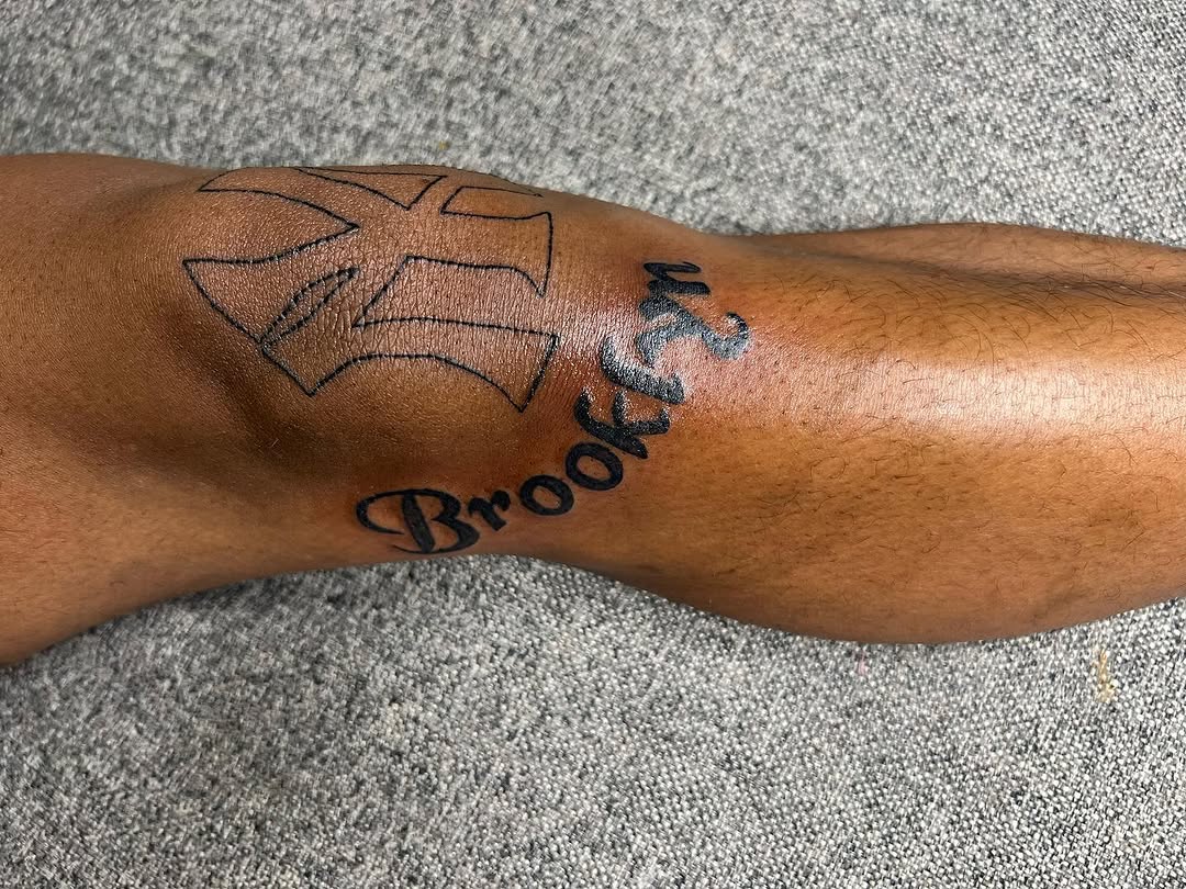 Tattoo by @cmoreink — lettering_script, blackwork