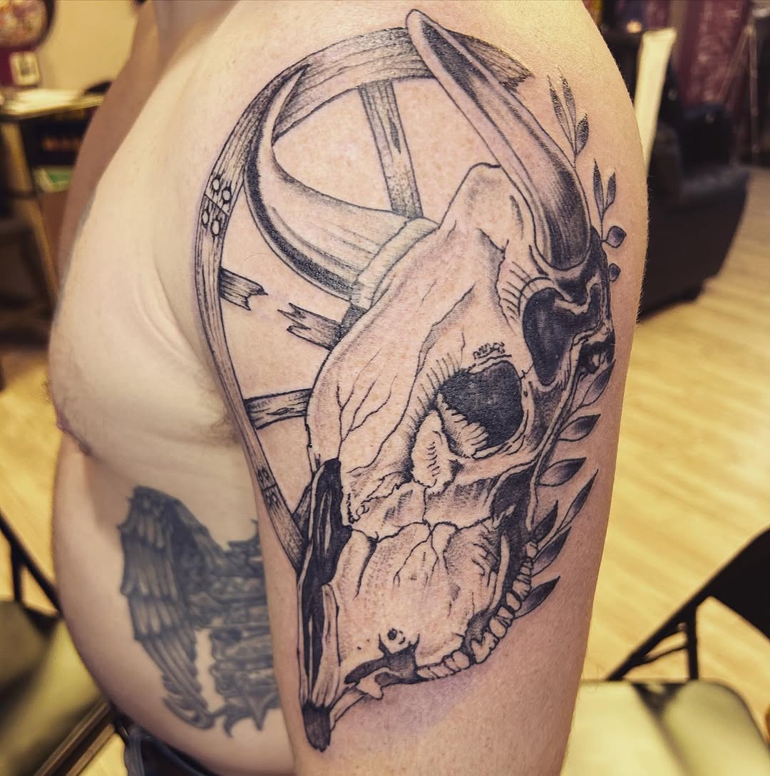 Tattoo by @jeffkaithtattoos — realism, black_and_grey