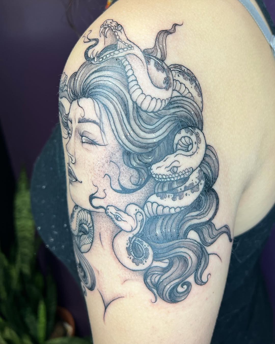 Tattoo by @rikki_mf_bobby — black_and_grey, dark_realism