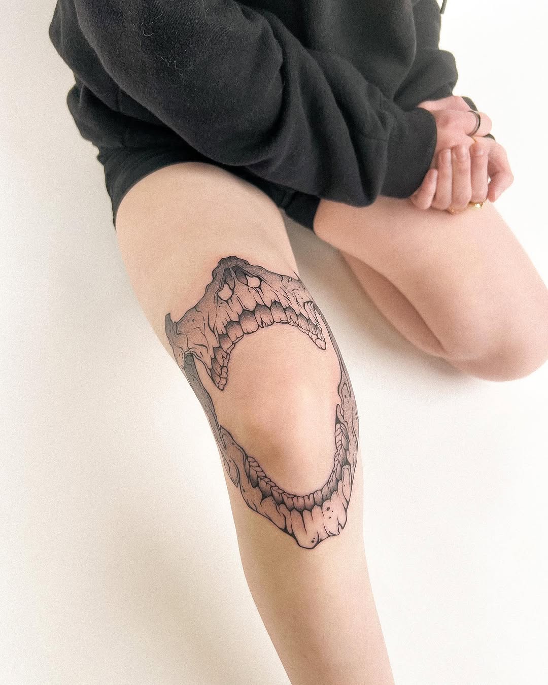 Tattoo by @madamerubis — black_and_grey, realism