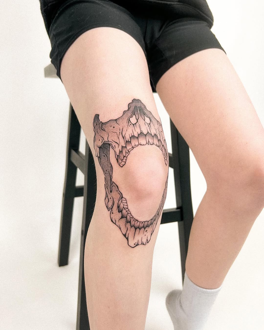 Tattoo by @madamerubis — black_and_grey, realism