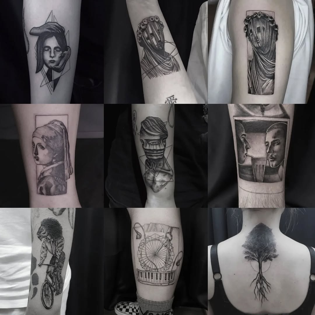 Tattoo by @alicialk — black_and_grey, realism