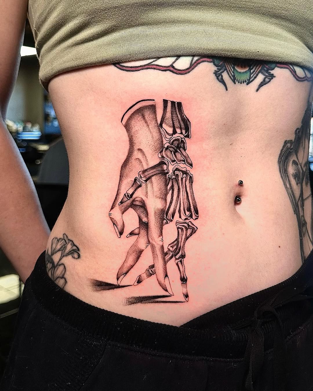 Tattoo by @glebisfine — black_and_grey, illustrative