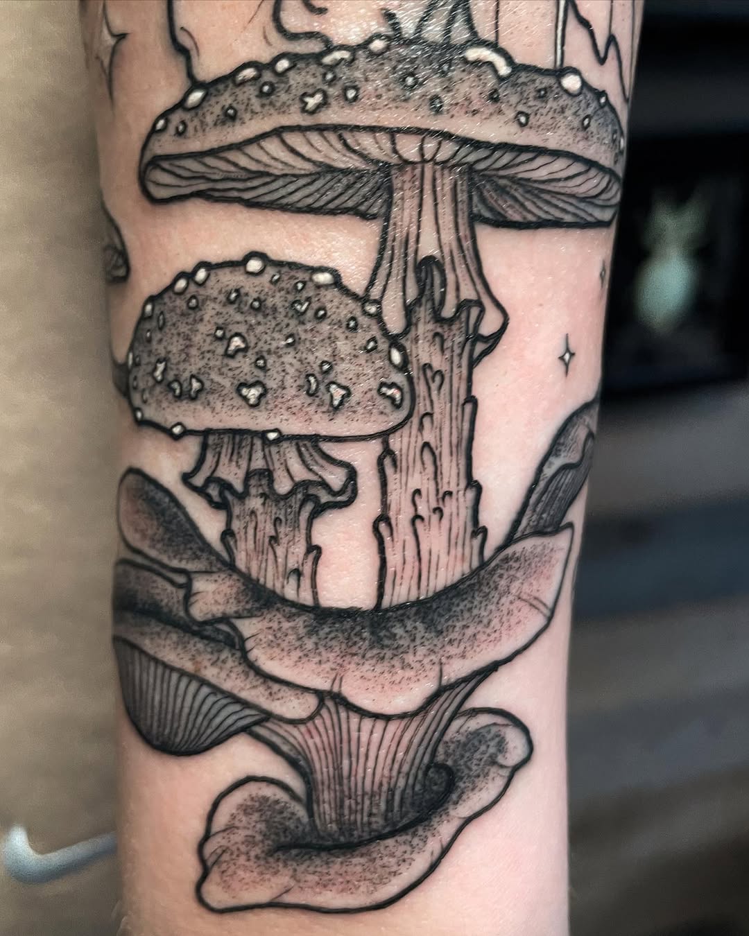 Tattoo by @tattoosbyjessiej — illustrative, black_and_grey