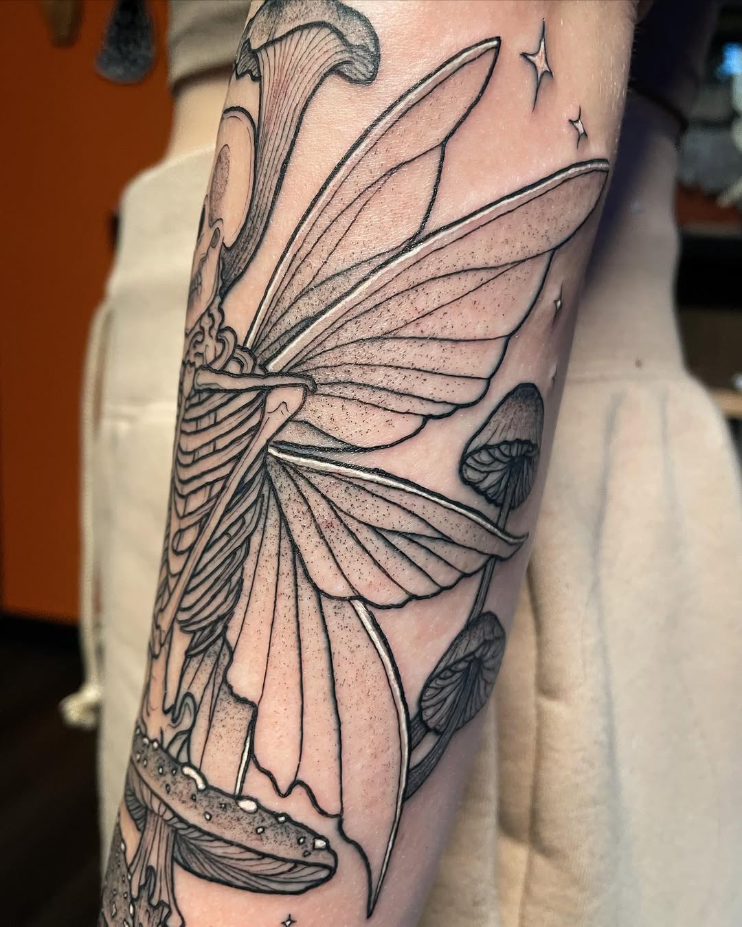 Tattoo by @tattoosbyjessiej — illustrative, black_and_grey