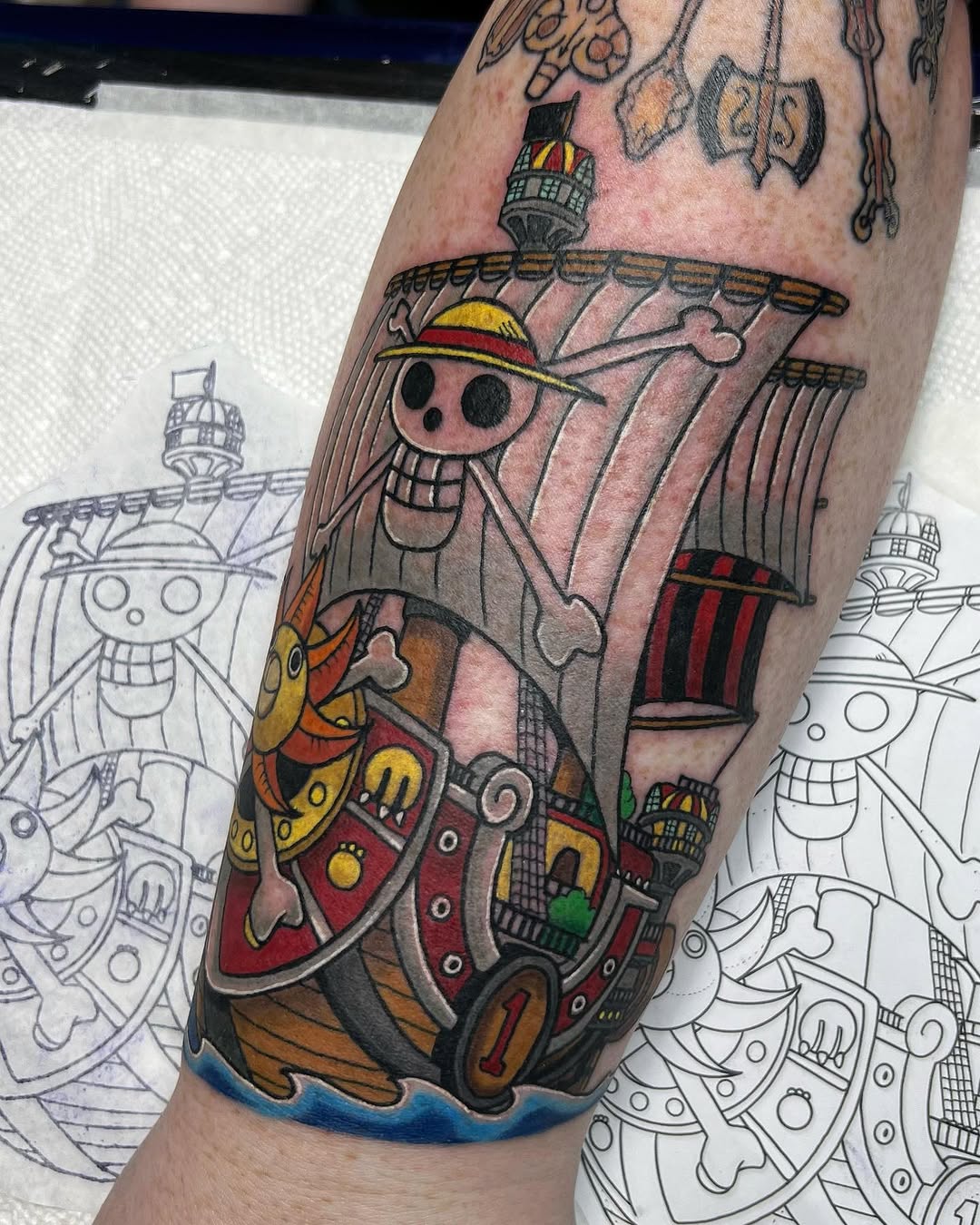 Tattoo by @luckyleftytattoos — new_school, anime