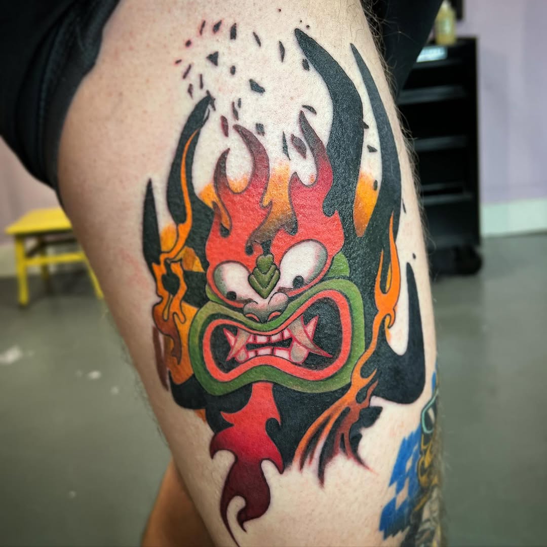 Tattoo by @andrew.ferst โ new_school, anime