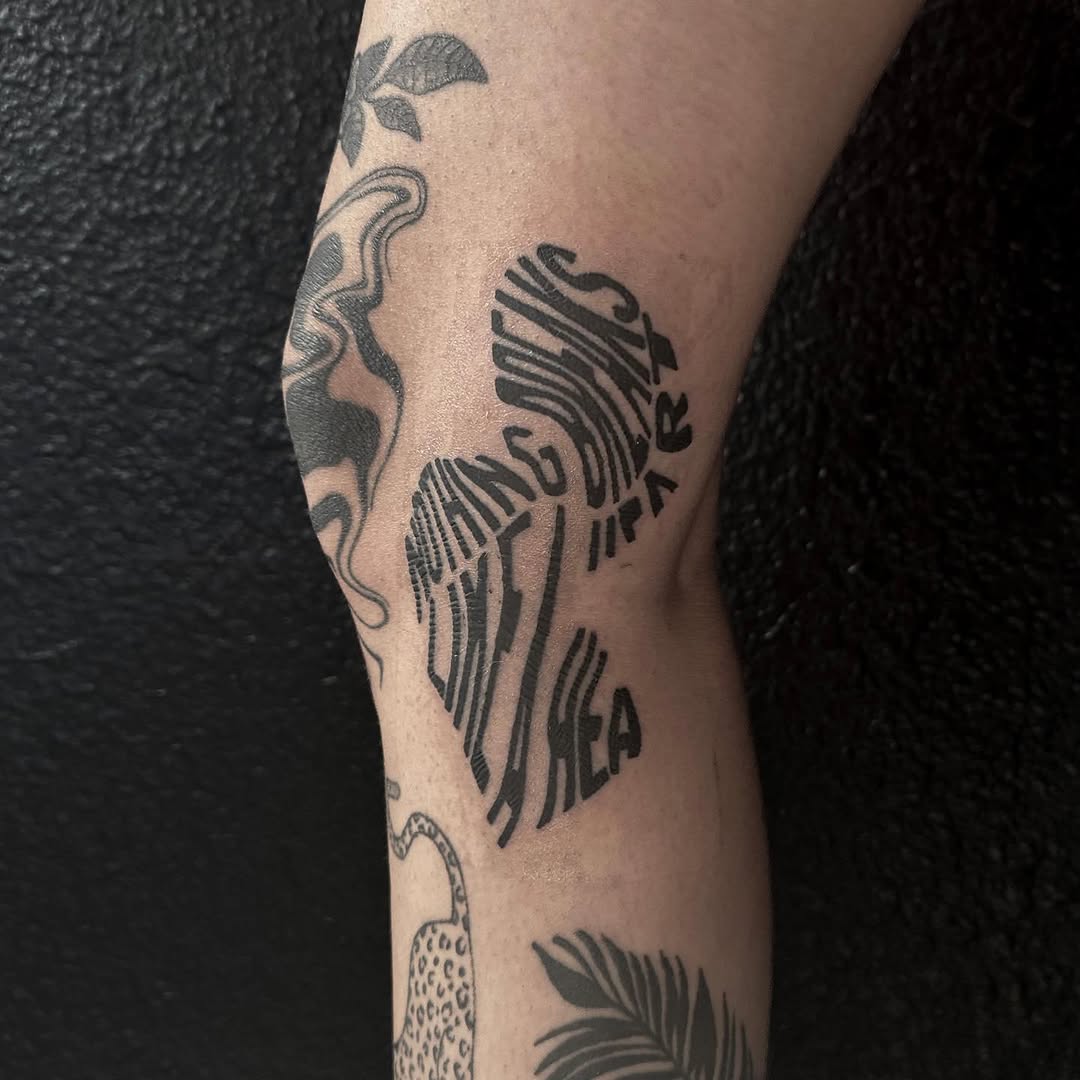Tattoo by @k8.tat — lettering_script, illustrative