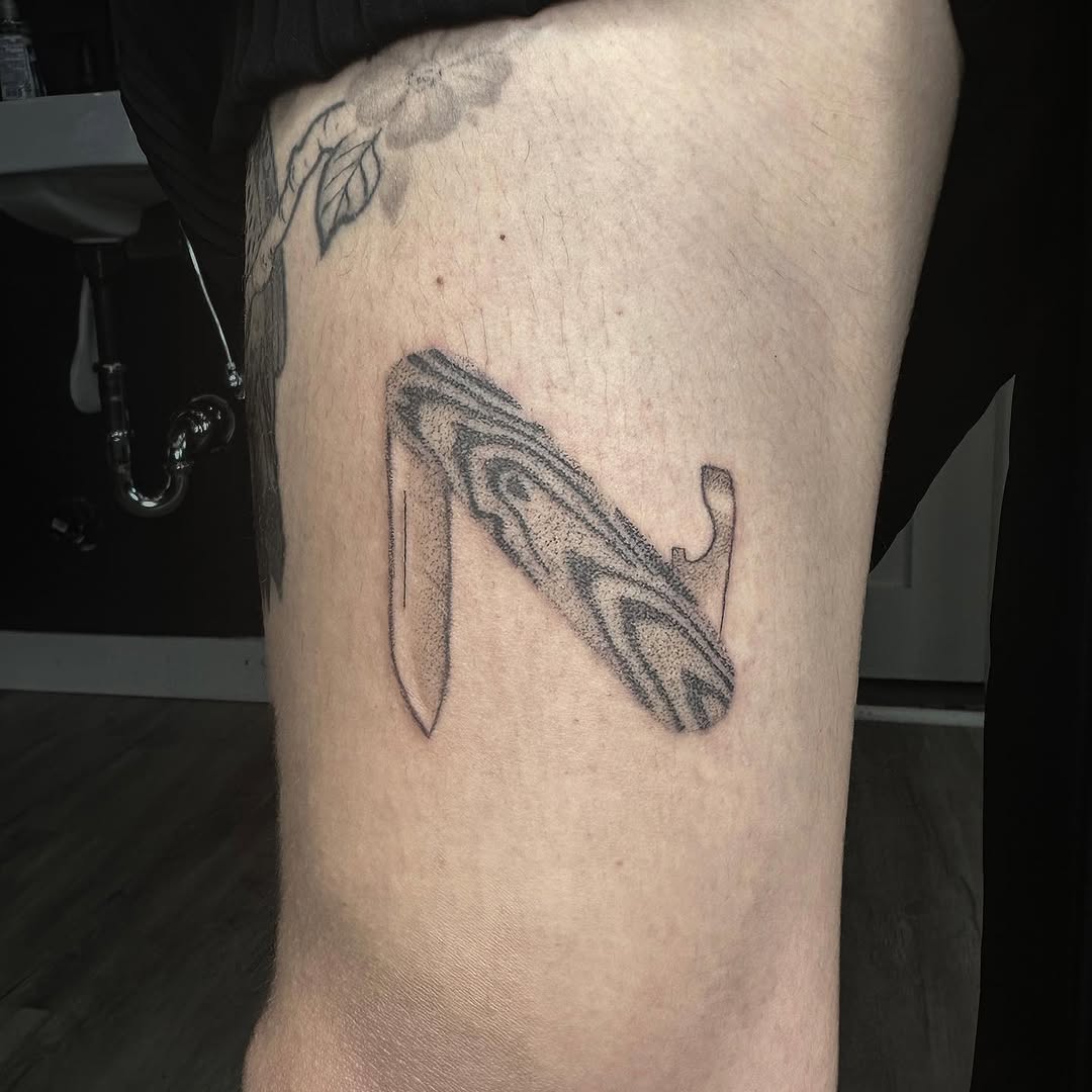 Tattoo by @k8.tat — illustrative, dotwork