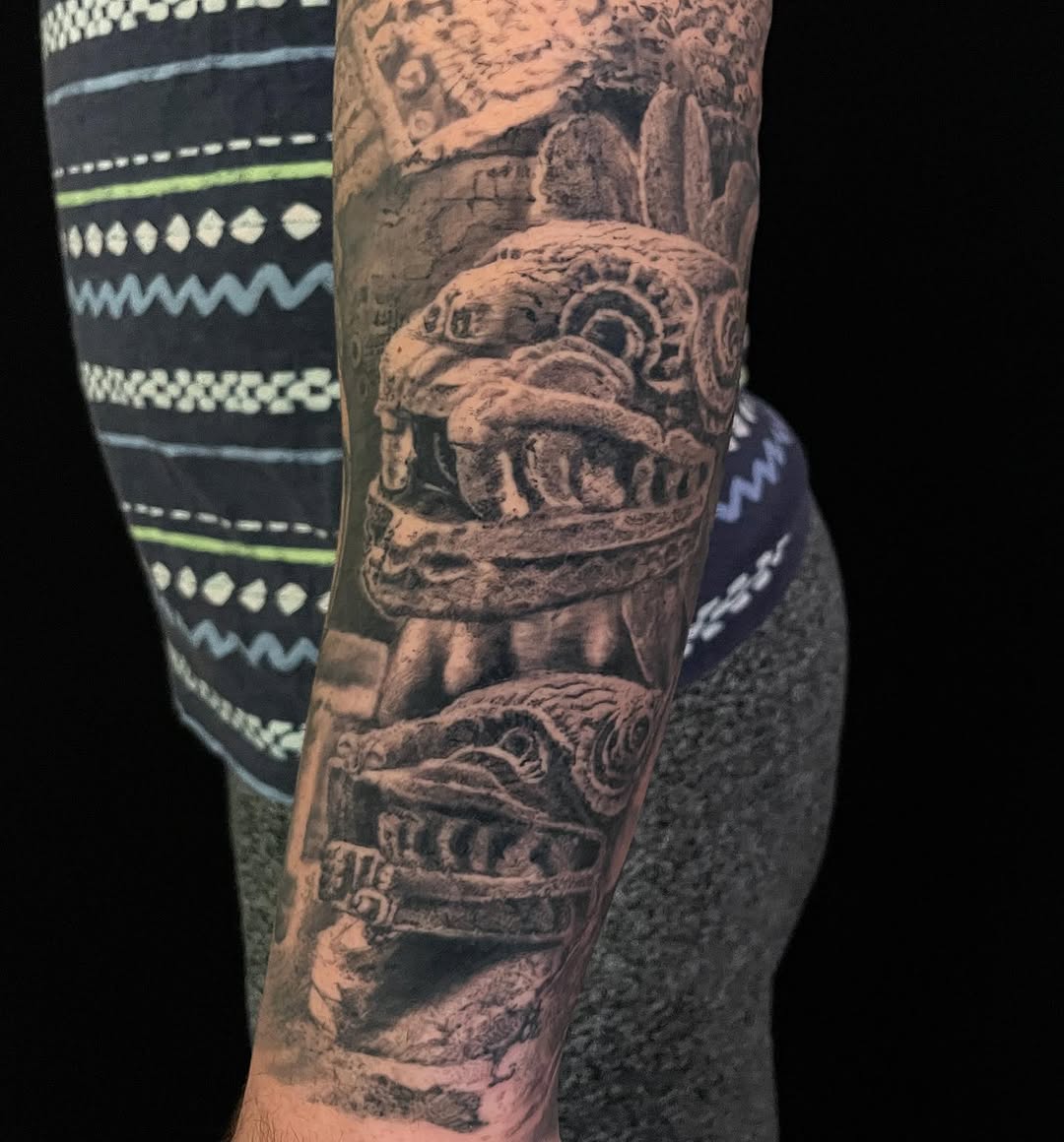 Tattoo by @karibarbatattoo — realism, black_and_grey