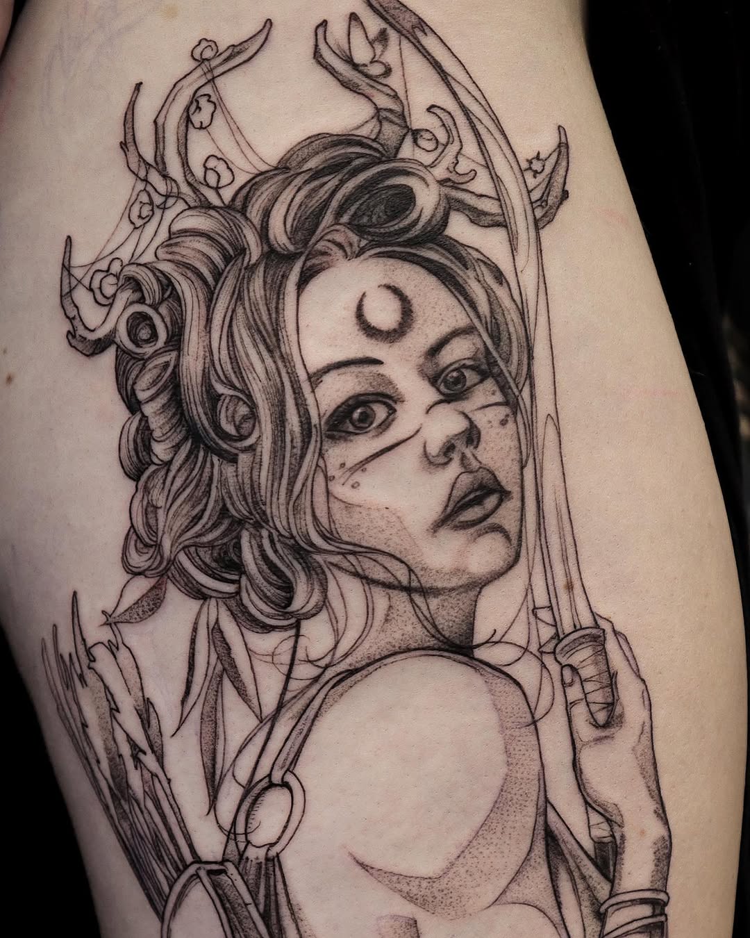 Tattoo by @joehalltattoos — illustrative, black_and_grey