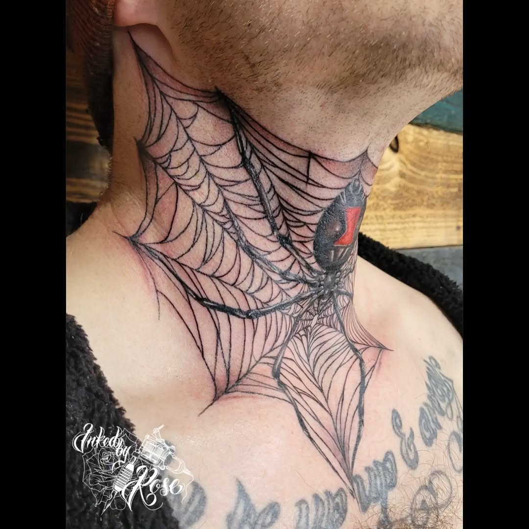 Tattoo by @inked.by.rose — blackwork, black_and_grey