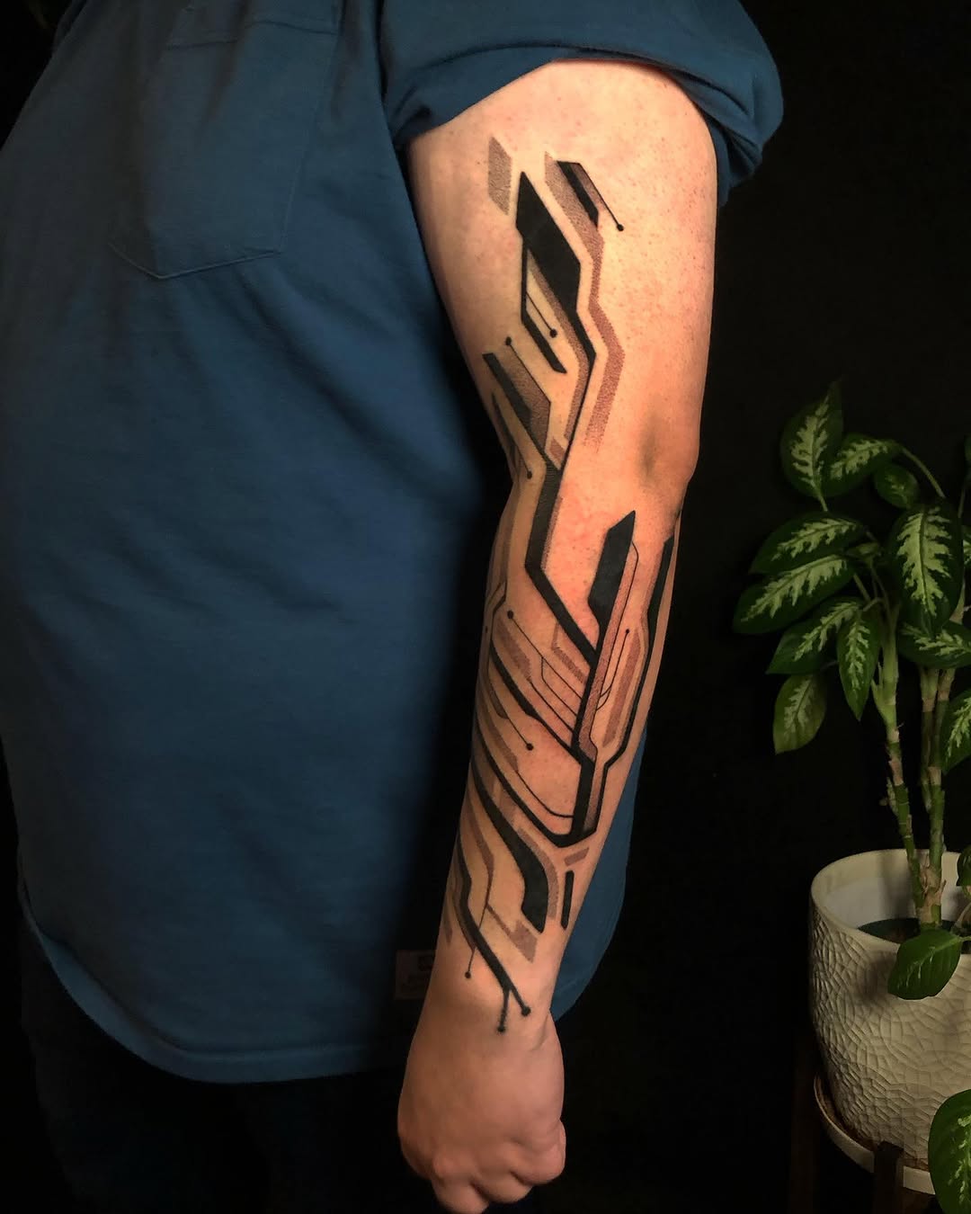 Tattoo by @orb_ink — geometric, blackwork