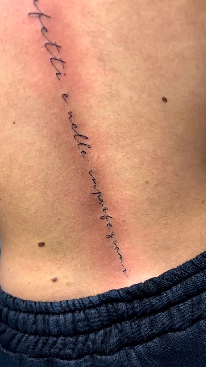 Tattoo by @takyro_finelinetattoo — lettering_script, fine_line