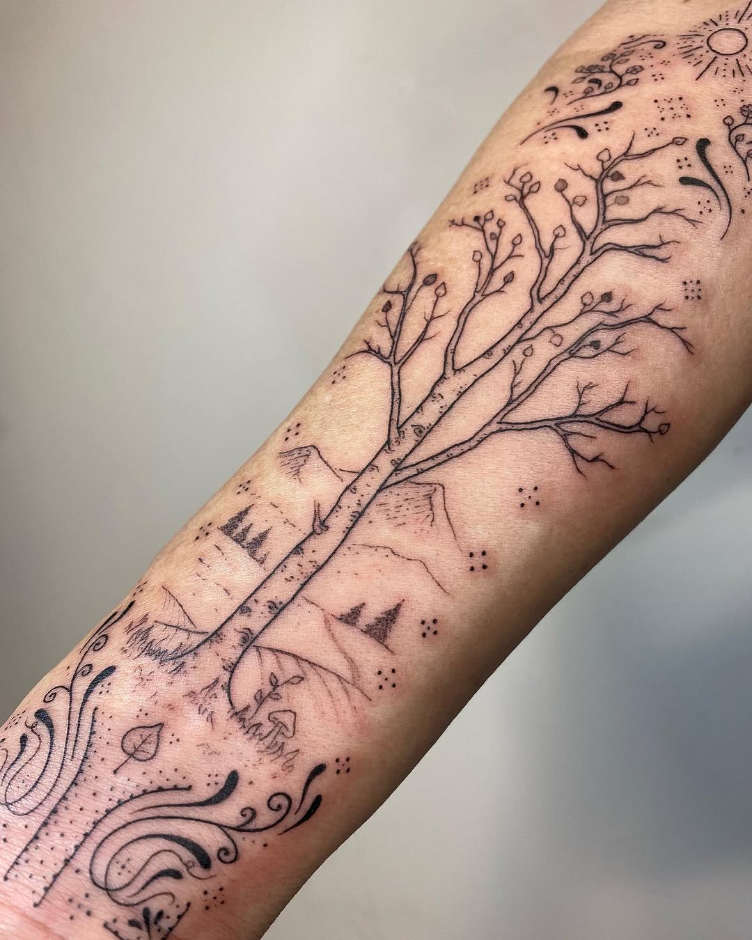 Tattoo by @santiagogdon β fine_line