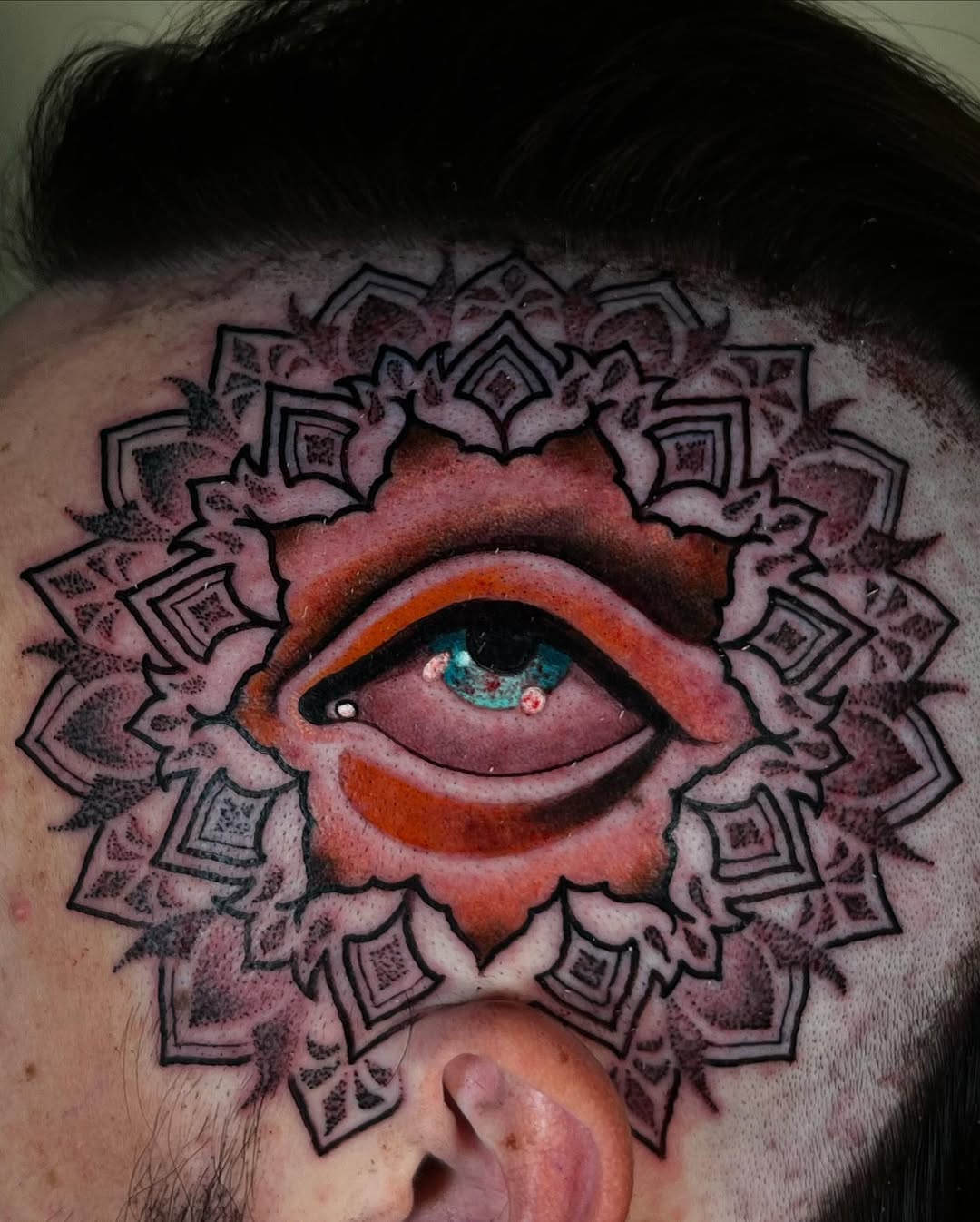 Tattoo by @lacedemonart β illustrative, geometric