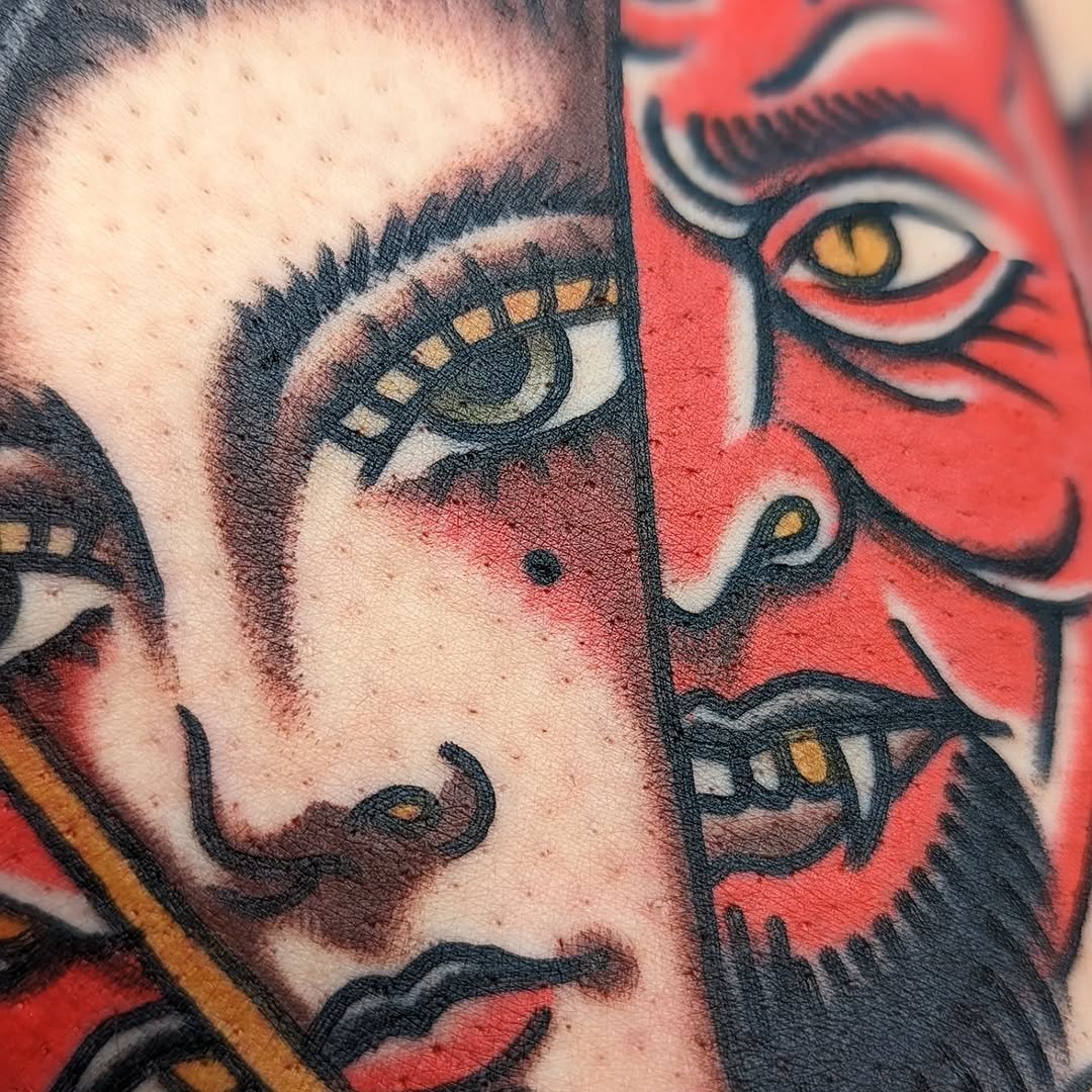 Tattoo by @jessicadoestattoos — american_traditional, neo_traditional