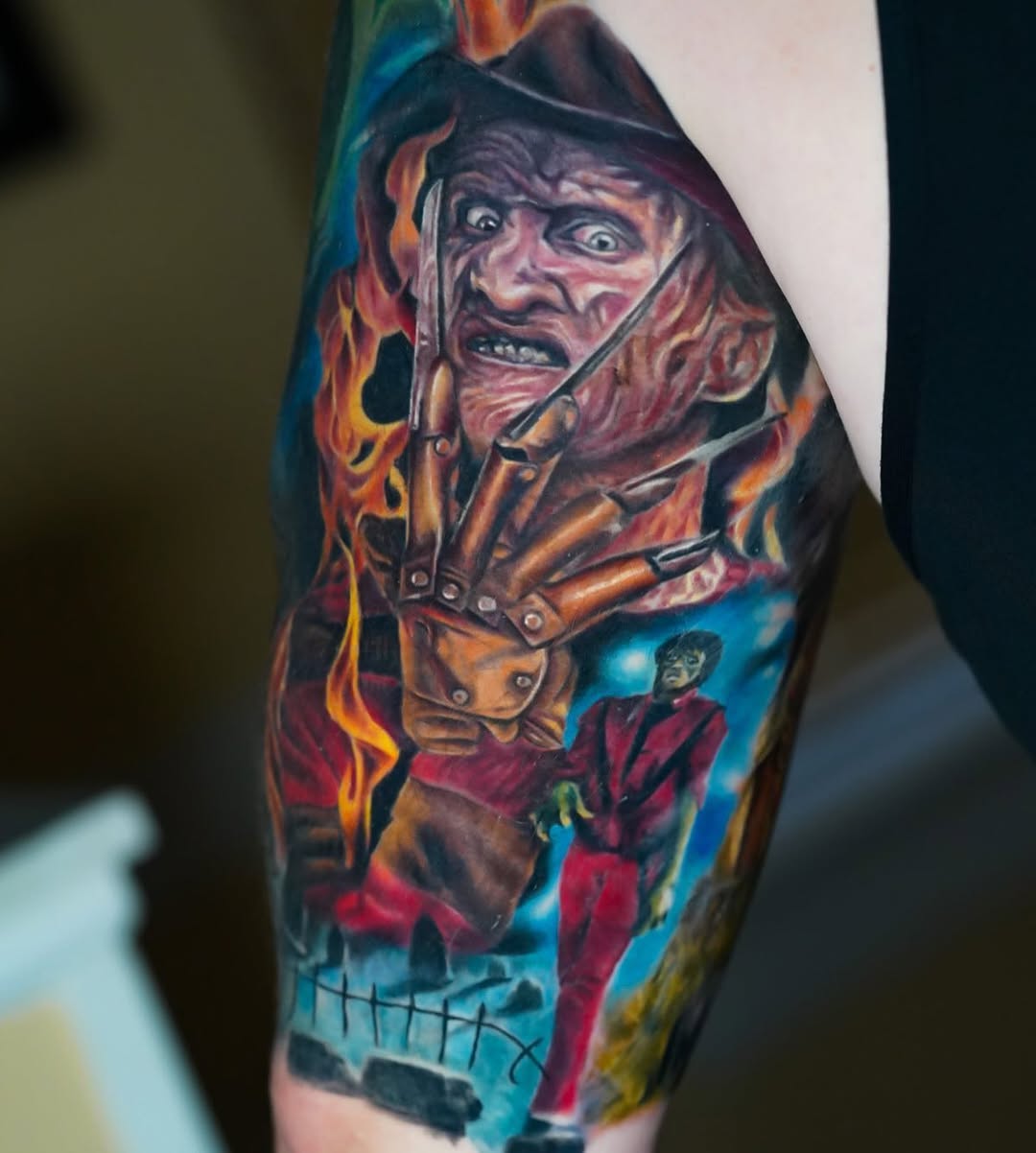 Tattoo by @tattooedbydavid — realism, dark_realism