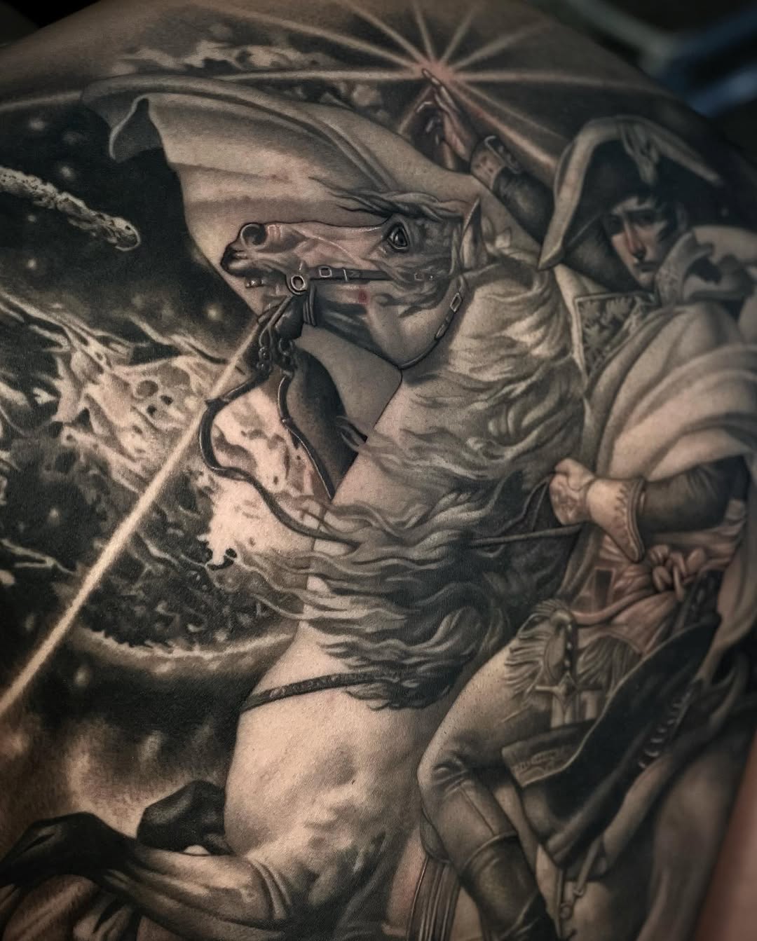 Tattoo by @linyurentattoo — realism, black_and_grey